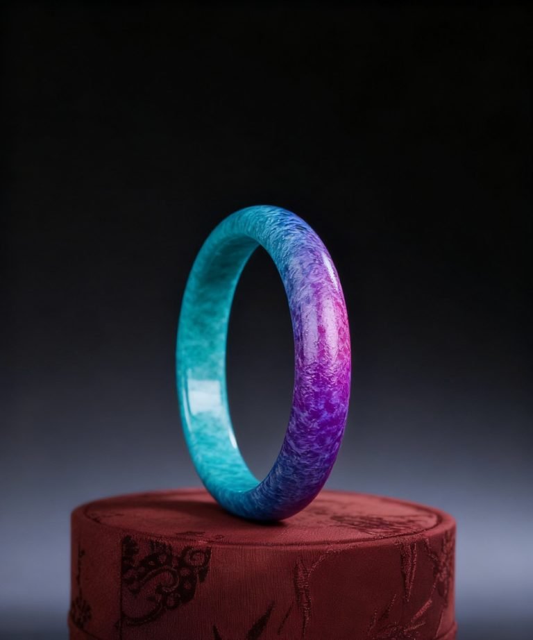 Blue-Purple Bead Bangle