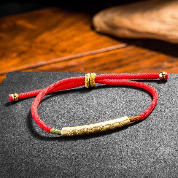 Handmade stone and copper bracelet